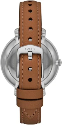 Miniatura 3 de Fossil Reloj Jacqueline de cuarzo de acero inoxidable y cuero para mujer, Jacqueline ES5207 - Reloj de 3 manecillas