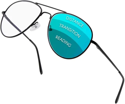 VITENZI Gafas de lectura progresivas para mujeres y hombres, multifocales para computadora con lentes de bloqueo de luz azul Milán