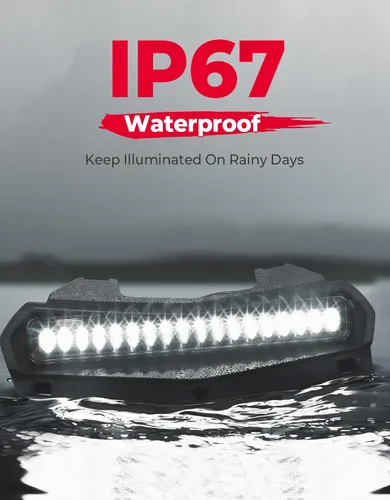 Miniatura 4 de KEMIMOTO Luz LED Puntual de Capó Tipo Scoop - Compatible con Rmax2/Rmax4 1000 (2021-2023), Luz Auxiliar Delantera de Circulación Diurna, 1 PIEZA