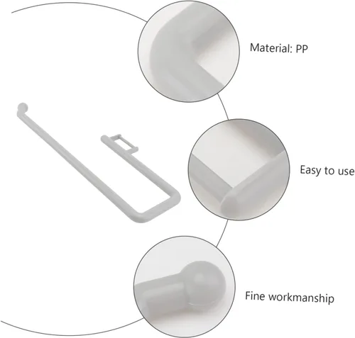 Miniatura 3 de Housoutil 1 soporte para rollo de papel higiénico mate funcional sobre el tanque, estante de papel para baño, sin perforaciones, elegante soporte