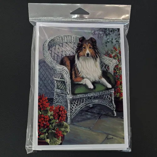 Miniatura 90 de Caroline's Treasures PPP3013GCA7P - Tarjetas de felicitación y sobres para mascotas de Basset Hound Teacher, paquete de 8 tarjetas en blanco
