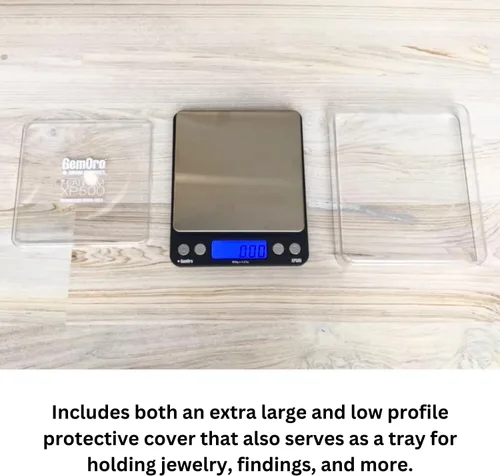 Miniatura 4 de GemOro Platinum XP500 - Báscula de bolsillo Jewelers, báscula portátil de encimera con precisión duradera, herramienta digital precisa con lectura