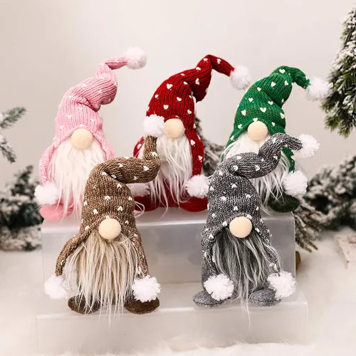 Miniatura 3 de Adorno de Elfo de Navidad, Adornos de Navidad, Regalos para el Día de Acción de Gracias, Gnomos Suecos de Felpa, Nisse, Tomte, Figuritas de Muñeca