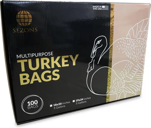 Miniatura 3 de 100% Nylon Turkey Storage multipurpose Bags - 100 pack (Black, 19x24)