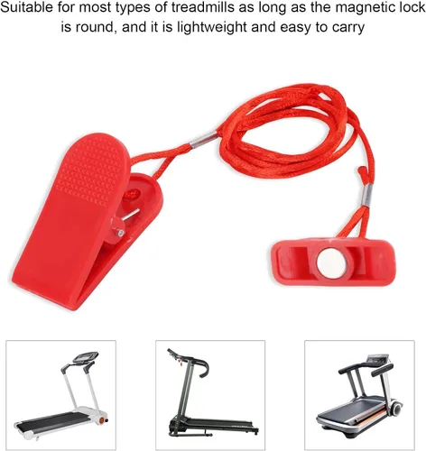 Miniatura 4 de NQEUEPN 2pcs Treadmill Magnet Safety Key Replacement, Magnetic Safety Switch Clip Universal Treadmill Emergency Stop Magnet for Treadmills Running