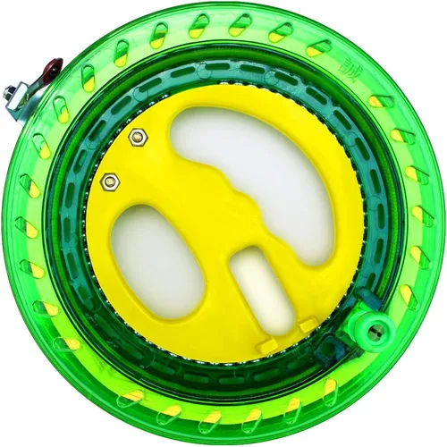 Hengda Kite - Bobinador profesional para exteriores, con rueda de agarre de carrete de bobina y cuerda de volar de 198 metros (27 kilos) con