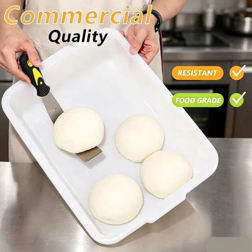Miniatura 7 de Paquete de 3 cajas para probar masa de pizza, caja para probar masa de pan y contenedor de masa con tapa, libre de BPA