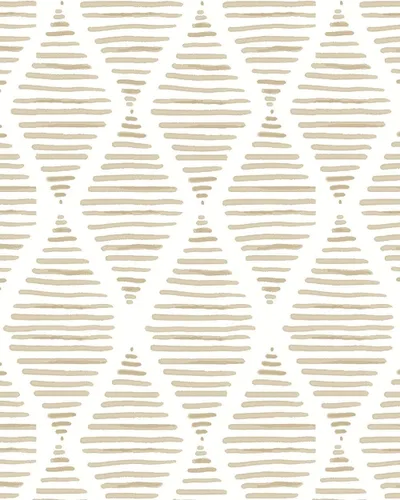 Miniatura 10 de Papel tapiz moderno de color blanco y beige para despegar y pegar, 17.7 x 80 pulgadas, a rayas, extraíble, de vinilo, impermeable, papel