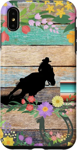 Miniatura 11 de Cute Serape Spring Flower Rodeo Western Horse Barrel Racing Case for iPhone 17