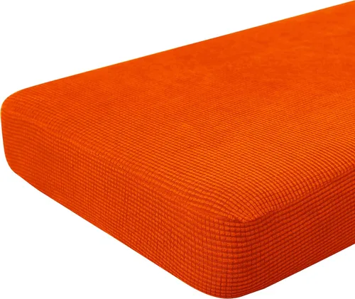 Miniatura 34 de Hokway Fundas de cojín elásticas para sofá Fundas de cojín para sofá Fundas de cojín de asiento de sofá Funda protectora de cojín(Chocolate, Mediano)