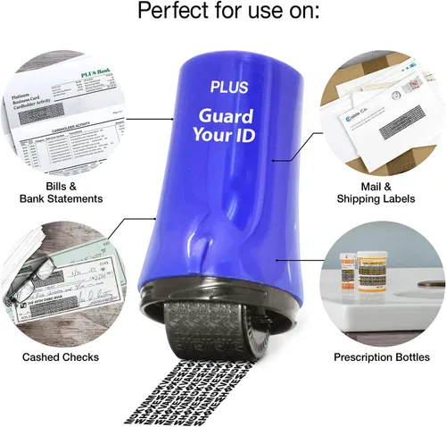 Miniatura 2 de Rodillo avanzado para prevención de robo de identidad y protección de privacidad personal de Guard Your ID, azul, estándar