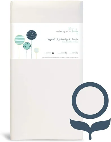 Miniatura 10 de Colchón Naturepedic Orgánico para Cuna - Colchón Infantil y para Niños Pequeños de 2 Etapas, Ligero con Funda Protectora - Impermeable, Transpirable