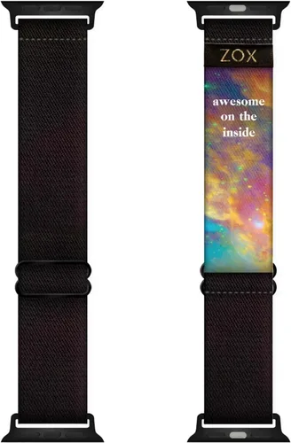 ZOX Correa para Apple Watch, banda elástica con afirmaciones motivacionales y hermosas obras de arte, regalos para hombres, mujeres y niños