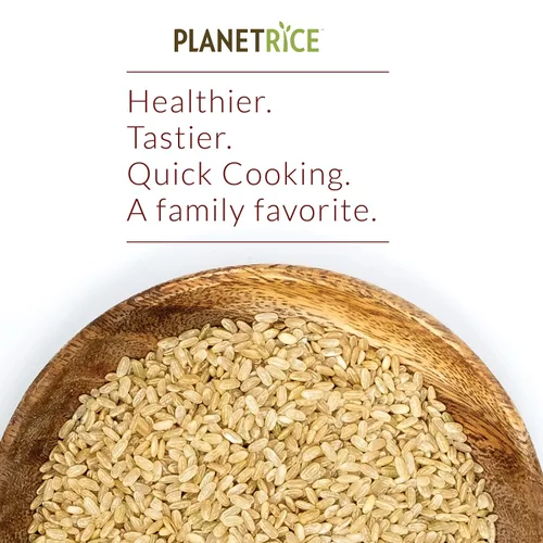 Miniatura 2 de Planet Rice Arroz integral germinado a granel, ideal para cocinar arroz a granel, arroz Gaba sin gluten, vegano, paleo, con un 64% más de fibra