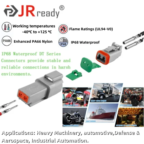 Miniatura 7 de JRready Kit de conectores DT de 409 piezas con herramienta de crimpado de barril abierto Deutsch - DW5003 IP68 conectores Deutsch impermeables