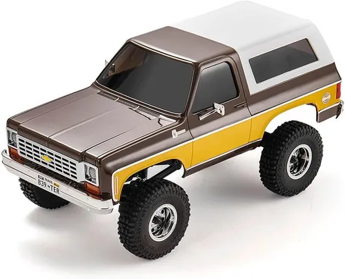 Miniatura 4 de BEEZRC FMS 1/24 FCX24S Chevy K5 Blazer S RC Crawler, con licencia oficial RC Rock Crawler, camioneta RC SUV 4WD 2.4GHz Hobby RC modelo, 5.0 mi/h