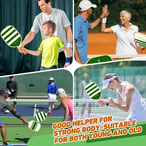Miniatura 6 de Pickleball Paddles,USAPA Approved Pickleball Paddles Set Premium Pickleball Paddle, 4 Pickleball Balls & 1 Carry Bag Gifts for Women Men Beginners &