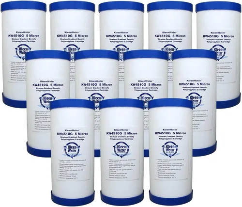 Miniatura 4 de KleenWater KW4510G Cartuchos de repuesto para filtro de agua de sedimentos y óxido de suciedad fundida (1)