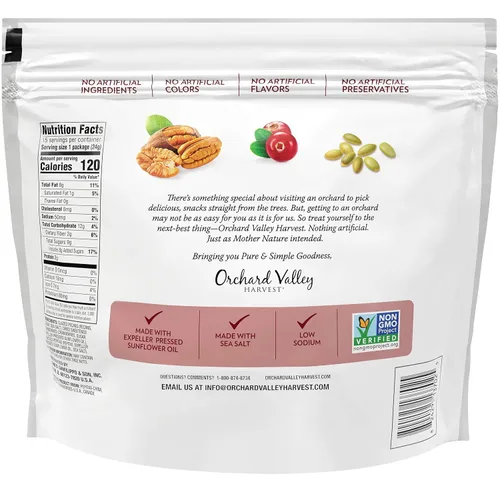 Miniatura 2 de Orchard Valley Harvest - Pecanas glaseadas para ensaladas, bolsas de 0.85 onzas (paquete de 15), con arándanos y pepitas, sin OMG, sin ingredientes