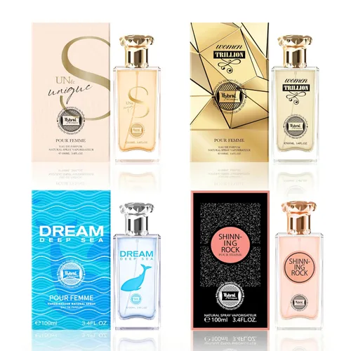 Miniatura 14 de Hybrid & Company Mujer 4 unids Belleza Rosa Cambio París Mujeres Romántico Pour Femme Perfume Natural Spray Fresco Fragancia
