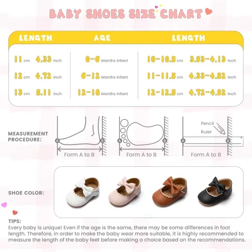 Miniatura 6 de CENCIRILY Zapatos planos Mary Jane para bebés y niñas, antideslizantes, suela suave, para antes de caminar, zapatos de vestir de boda