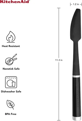 Miniatura 2 de KitchenAid Espátula clásica para frascos, talla única, color negro