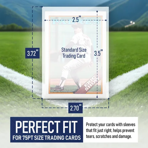 Miniatura 4 de Premium Penny Sleeves for Trading Cards Soft Trading Card Sleeves for Baseball Cards, Ultra Clear Plastic Pro Sports Card Sleeve, Football, MTG