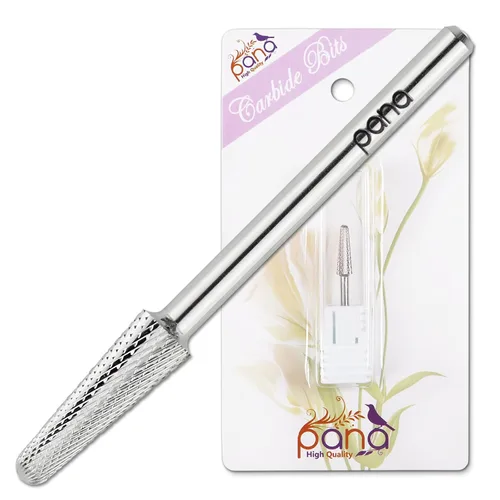 Miniatura 9 de PANA Broca de carburo en forma de cono profesional de 3/32 pulgadas, tamaño de vástago de 3/32 pulgadas, broca de uñas para manicura y pedicura, DLC