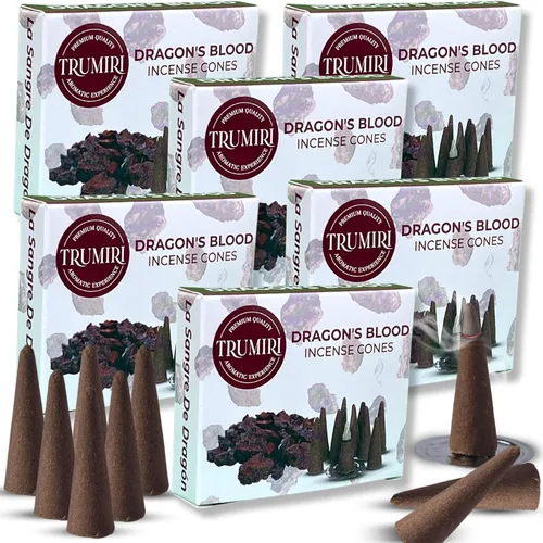Miniatura 21 de TRUMIRI Incienso ámbar – Paquete de 20 conos (2 x 10) – Incienso de cono perfumado