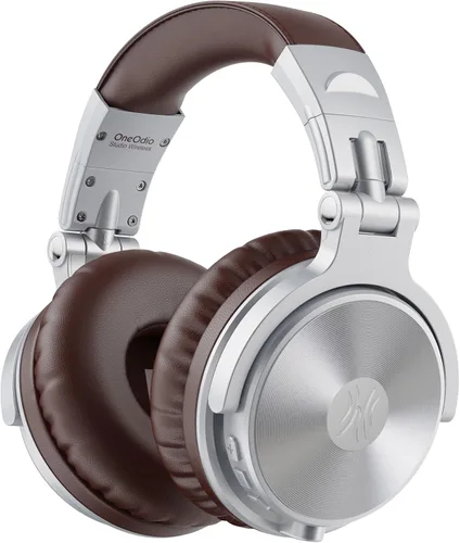Miniatura 10 de OneOdio - Auriculares Bluetooth de diadema, 110 horas de sonido estéreo inalámbrico/con cable, auriculares plegables con graves profundos