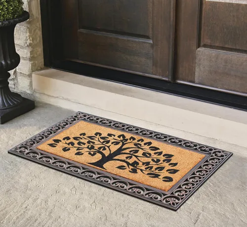 Miniatura 168 de A1HC Tapete para Puerta de Fibra de Coco Natural y Caucho, 30"x48" – Grueso, Duradero, Resistente, Anti-Desprendimiento, Resistente a