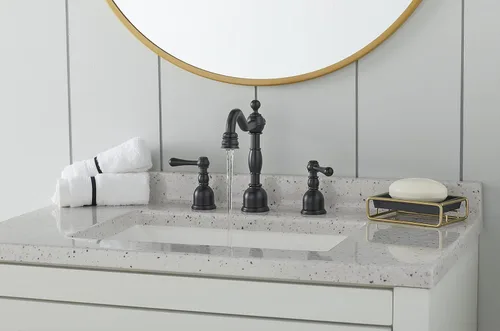 Miniatura 4 de Gerber Opulencia - Grifo de baño generalizado de dos manijas, acabado negro, certificado WaterSense de 1.2 GPM Negro satinado