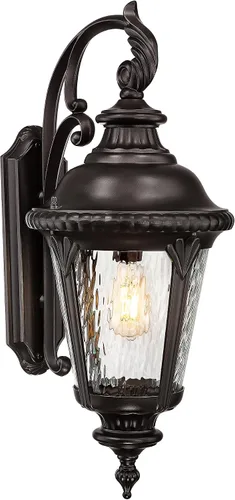 Miniatura 20 de Emliviar XE265B-M BK-SW - Lámpara de pared clásica negra de 24.4 pulgadas, color negro, para pasillo, base E26 de 60 W máximo, XE265B-M BK-SW