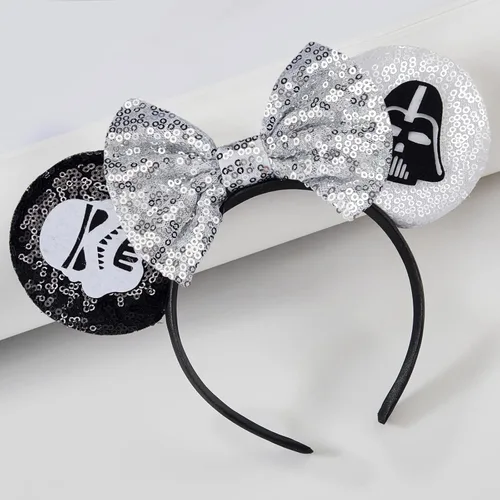Miniatura 4 de FANYITY - Orejas de ratón, diadema con lentejuelas brillantes para cosplay de ratón para niños, niñas y mujeres, para Halloween y viaje a Disney