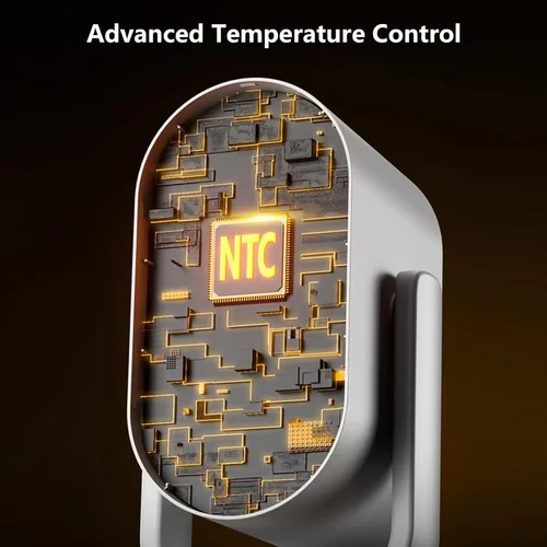 Miniatura 6 de Calentador de espacio para interiores cinbasr Calentadores eléctricos portátiles de bajo consumo con termostato y control remoto, oscilación de 70°