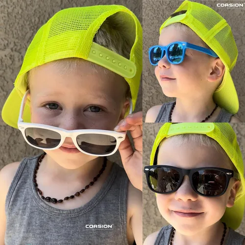Miniatura 27 de Lentes de sol polarizados de goma elastómero termoplástico (TPEE) flexible, para niñas y niños de 3 a 9 años