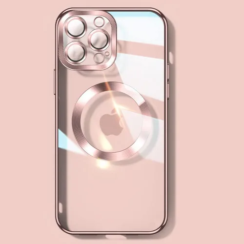 Miniatura 13 de Funda magnética transparente para iPhone 14 Pro con protector de lente de cámara, funda de protección completa compatible con MagSafe elegante funda