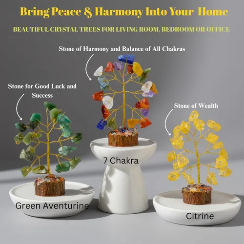 Miniatura 3 de Conjunto de árbol de cristal de 12 regalos únicos de cumpleaños para mujeres, hermana, mamá, decoración de oficina en el hogar, decoración