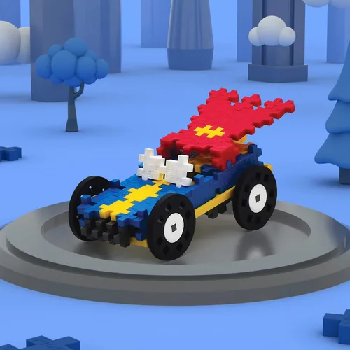 Miniatura 4 de PLUS PLUS - Tubo de coches de color - Hero - 200 piezas, tallo de construcción de construcción/juguete de vapor, mini bloques de rompecabezas Héroe