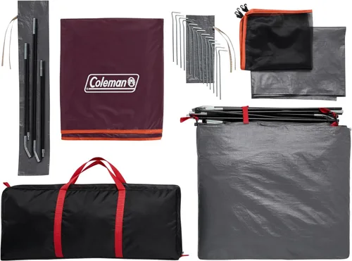Miniatura 7 de Coleman Skydome Camping Tent with 5 Minute Setup, 2/4/6/8 Person Weatherproof Tent with Rainfly & Carry Bag, 20% More Headroom Than Traditional