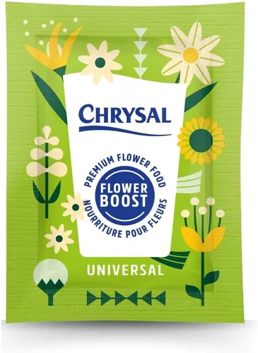 Chrysal Flower Boost – Paquetes de alimento floral transparente para arreglos florales y ramos – Suministros florales para flores frescas –