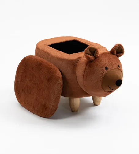 Miniatura 16 de Home 2 Office Harry The Cow Otomana con almacenamiento para decoración de dormitorio, sala de juegos o sala de recreación, mueble suave