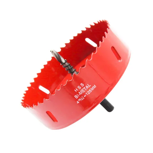 Miniatura 24 de Broca bimetálica para taladro, cortador de orificios HSS con eje para madera y metal