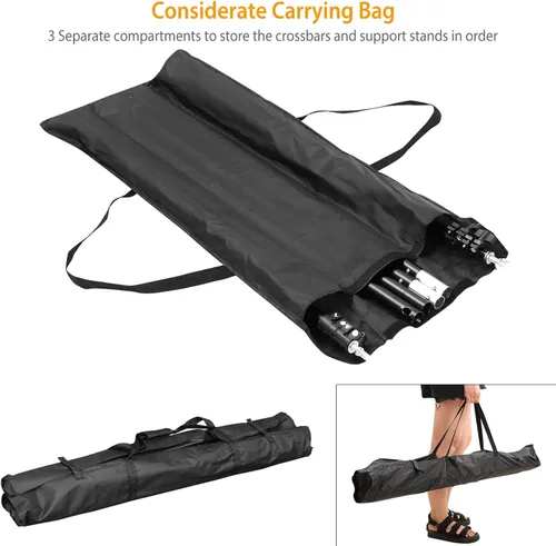 Miniatura 7 de Kit de soporte de fondo ajustable de 10 pies, sistema de soporte de fondo de fotografía de alta resistencia con abrazaderas y bolsa de transporte