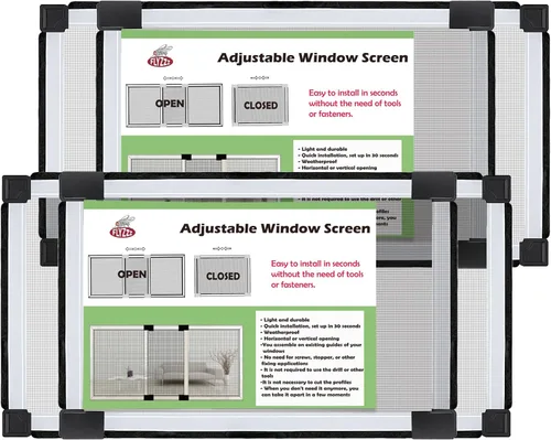 Miniatura 13 de FLYZZZ - Protector ajustable, deslizable y expansible para ventanas con marco de aluminio con dos modos de colocación, horizontal