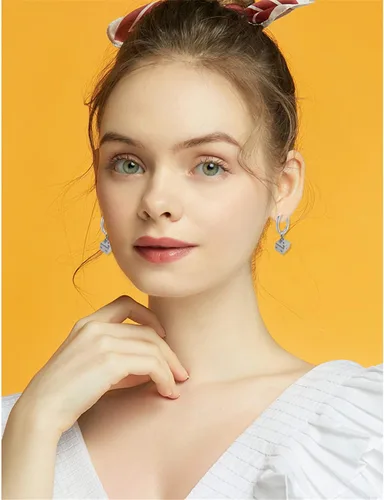 Miniatura 5 de Punk Cool - Aretes de aro colgantes de acero inoxidable 3D para mujeres y hombres, para fiesta de club nocturno