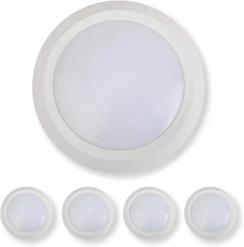 Miniatura 7 de Vivio Lighting Paquete de 2 luces LED de disco de 5/6 pulgadas, superficie regulable, montaje empotrado, luz de techo para cocina, sala de estar