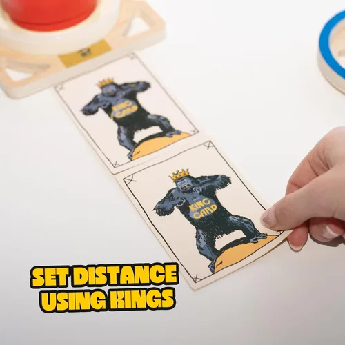 Miniatura 4 de King Pong - Juego de mesa original para niños, adolescentes y adultos 1-4 jugadores Juego basado en habilidades Muchas formas de jugar Juego