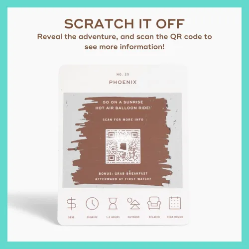 Miniatura 5 de Reach International Outfitters Lista de Aventuras de Arizona: 50 Tarjetas para Rascar para Actividades al Aire Libre, Atracciones Turísticas