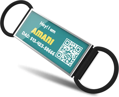 Etiqueta de identificación de perro deslizable con código QR, etiqueta silenciosa personalizada personalizada para mascotas - Gratis en línea y